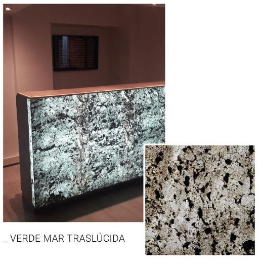 Verde Mar Traslucida - 122x61 CM - Piedrafina - 1era