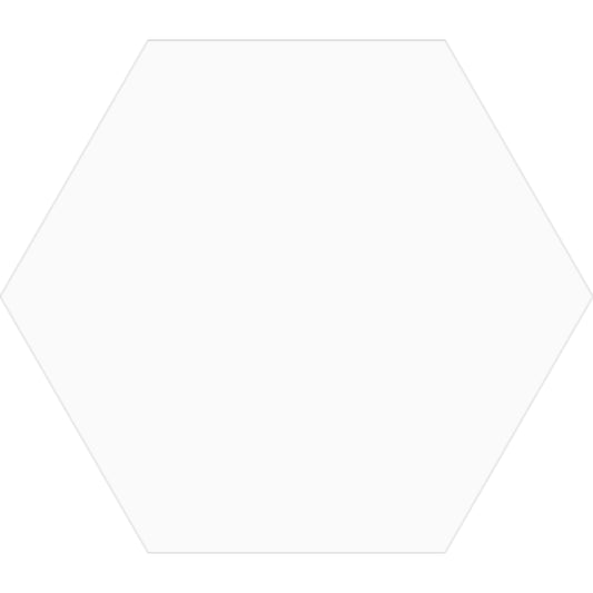 Hexagonal 17 Bianco - 17 x 19,5 cm - Ceramica - 1era