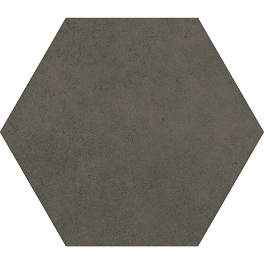 Hexagonal 17 Cement Dark - 17 x 19,5 cm - Ceramica - 1era