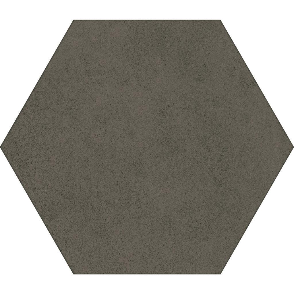 Hexagonal 17 Cement Dark - 17 x 19,5 cm - Ceramica - 1era