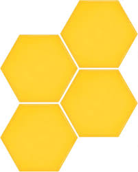 Yellow hexagon - Geometric - Concrete - 1st (m2) 