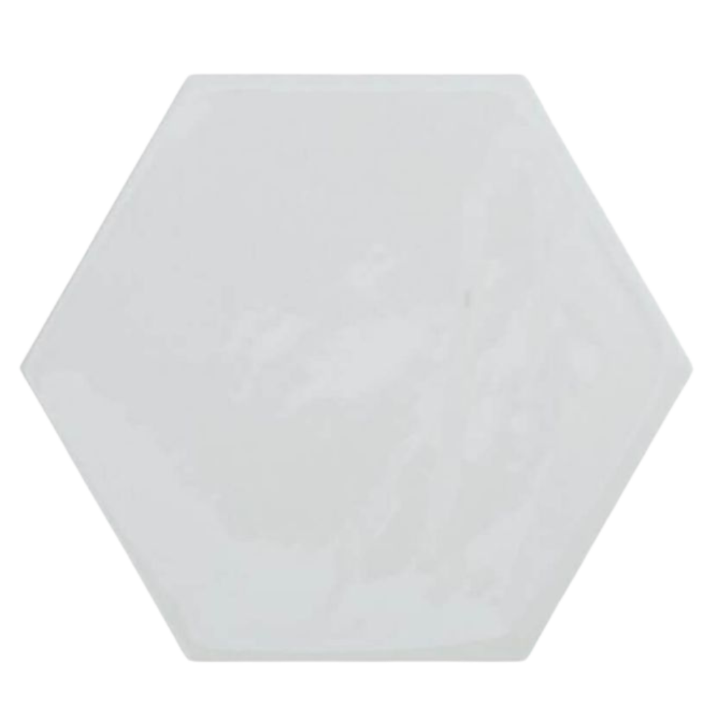 White hexagon - Geometric - Concrete - 1st (m2) 