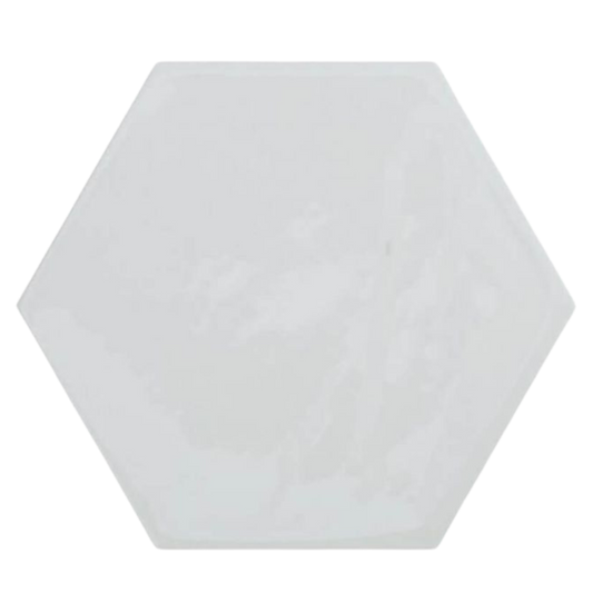 White hexagon - Geometric - Concrete - 1st (m2) 