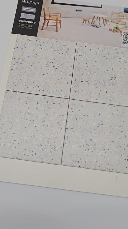 Terrazzo Bianco - 20 x 20 cm - Ceramica - 1era