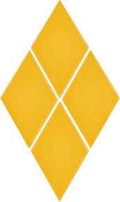 Yellow rhombus - Geometric - Concrete - 1st (m2) 