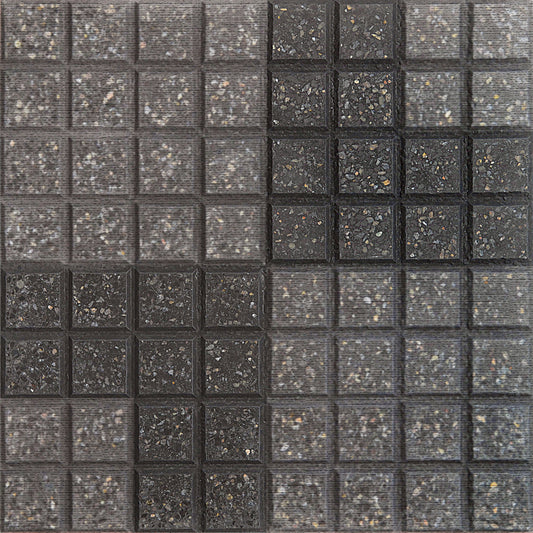 Double L Green Alps / Black 64 Panes - Granulated Tile - 1st (m2) 