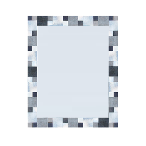 Mirror Quat 2 Sater Grey – E7504 – Misiones Deco – 1